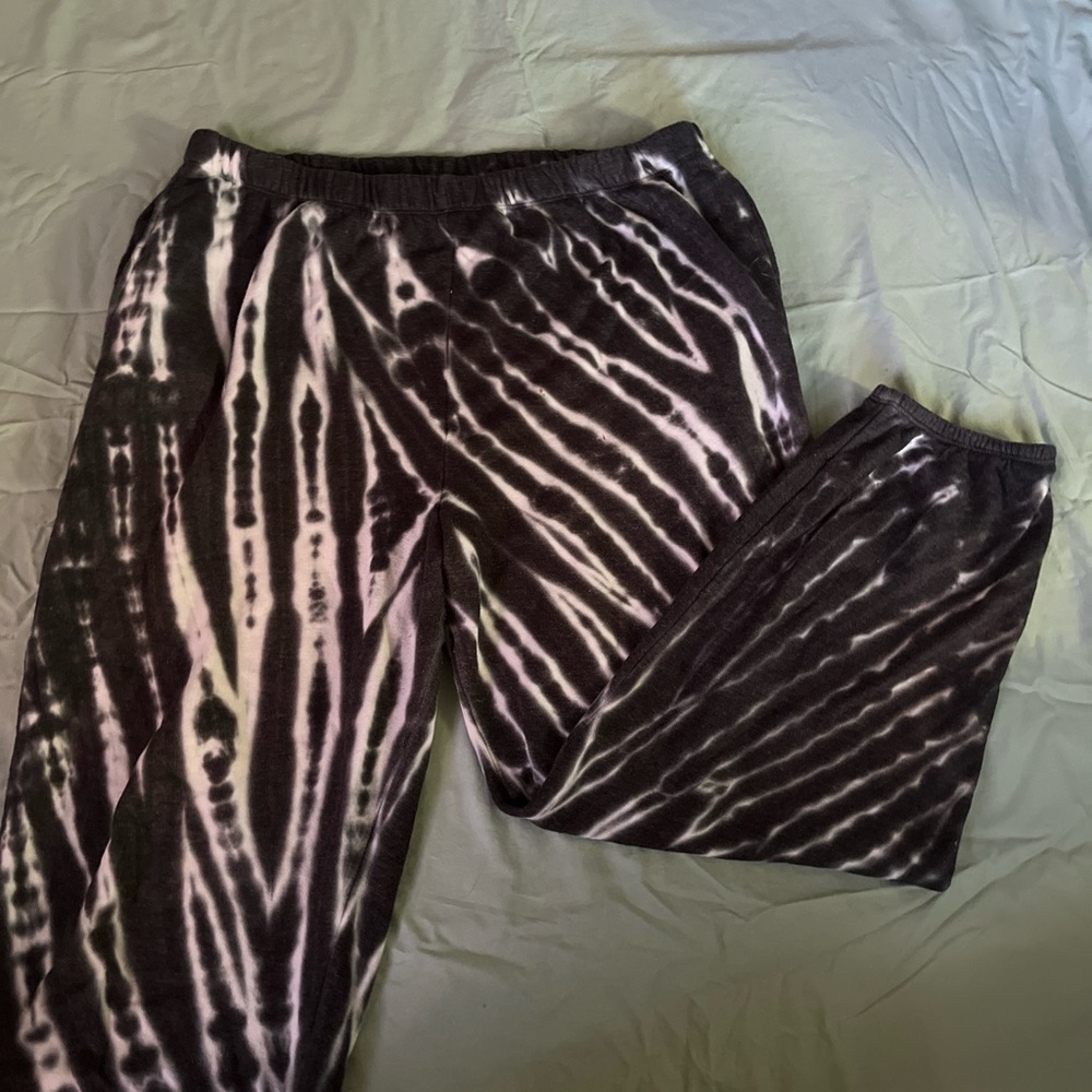 Black and white sweatpants